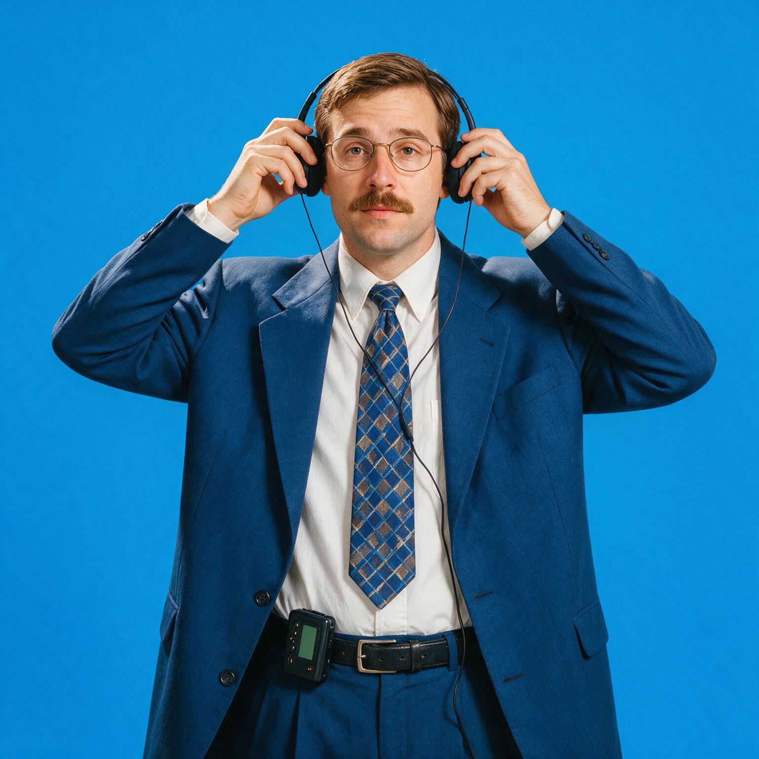 The Analyst with headphones